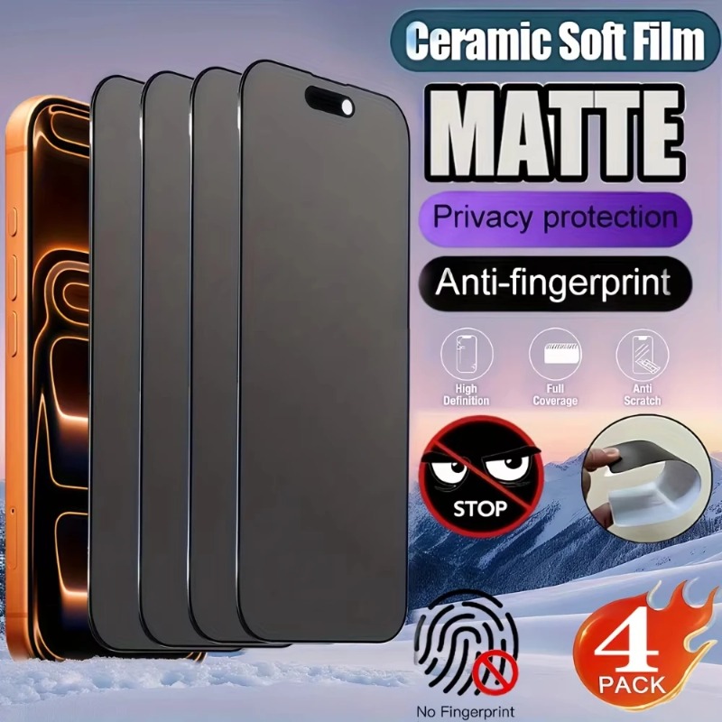 4PCS Full Cover Matte Privacy  - Matte Anti Glare Screen Protector 评论和价格