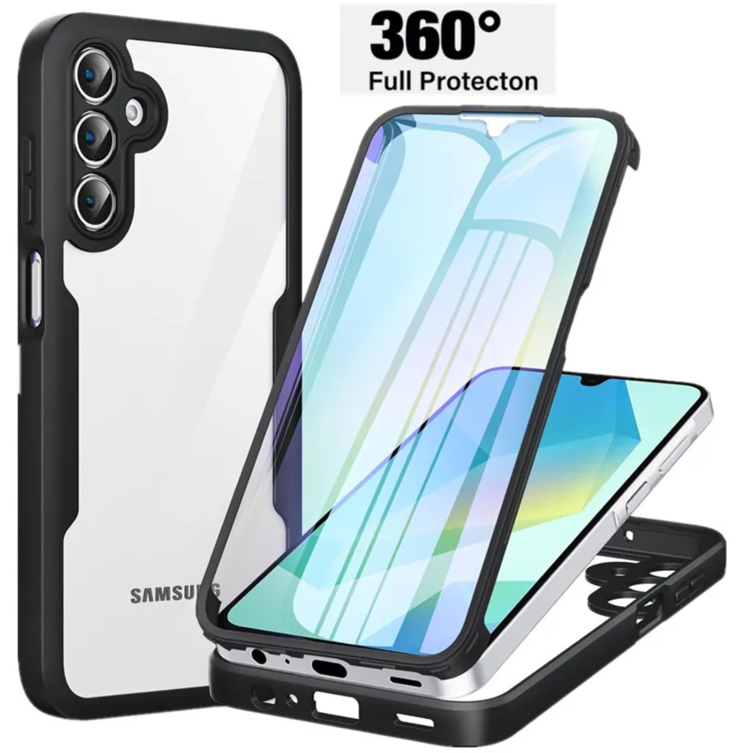 Heavy Duty Clear 360° Full Bod - Heavy Duty 360 Full Body Protective Case 评论和价格