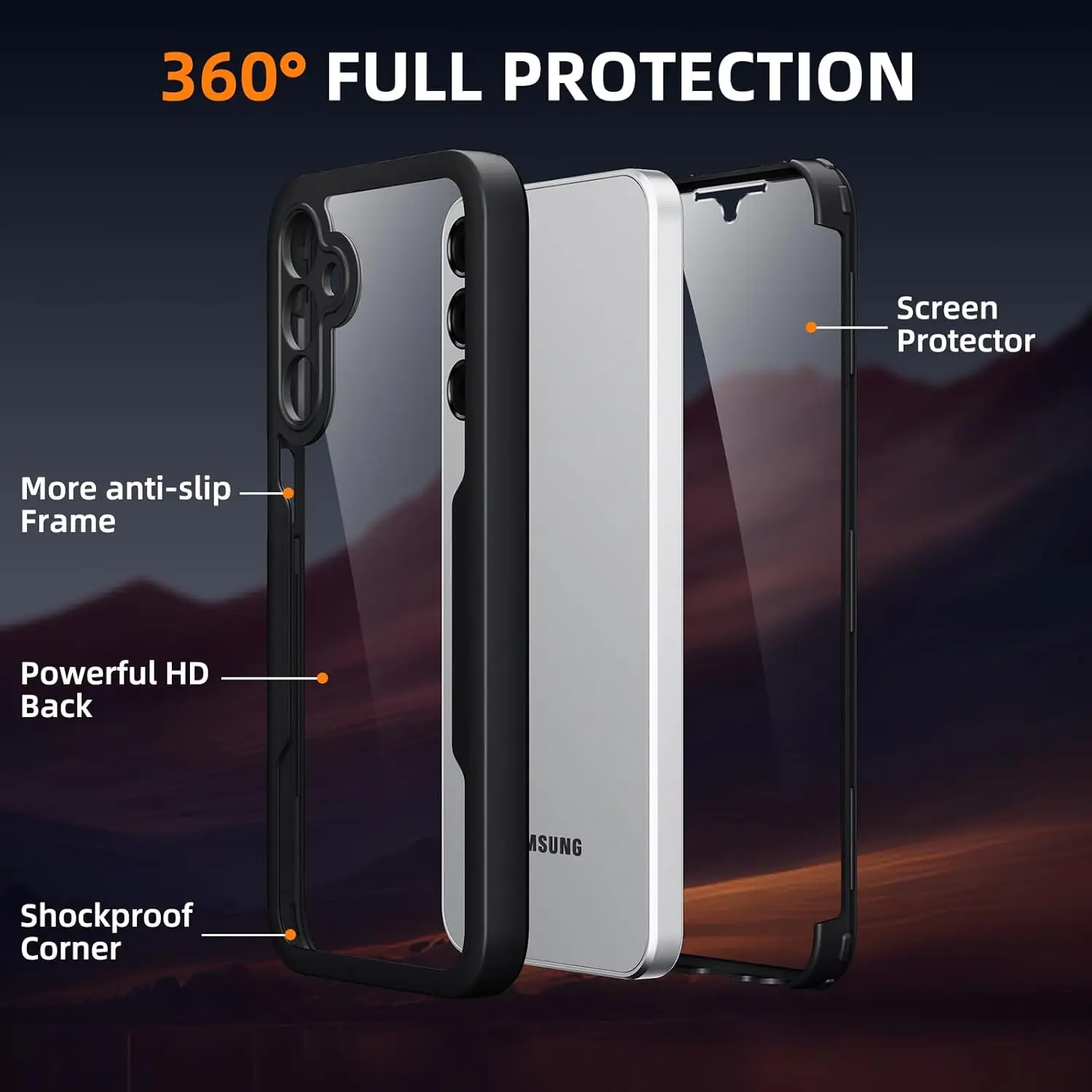 Heavy Duty Clear 360° Full Bod - Heavy Duty 360 Full Body Protective Case 评论和价格
