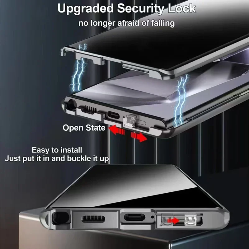 Metal Phone Case Double sided  - Anti Spy Privacy Glass Case 评论和价格