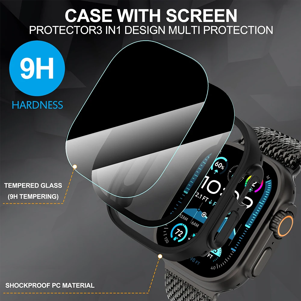 Tempered Glass+Privacy case fo - Anti Spy Privacy Glass Case 评论和价格