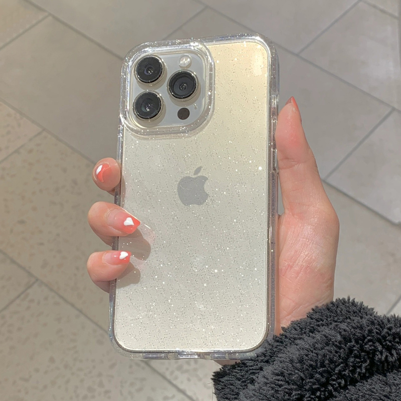 Transparent Simple Glitter Pho - Clear Shockproof Bumper Case 评论和价格