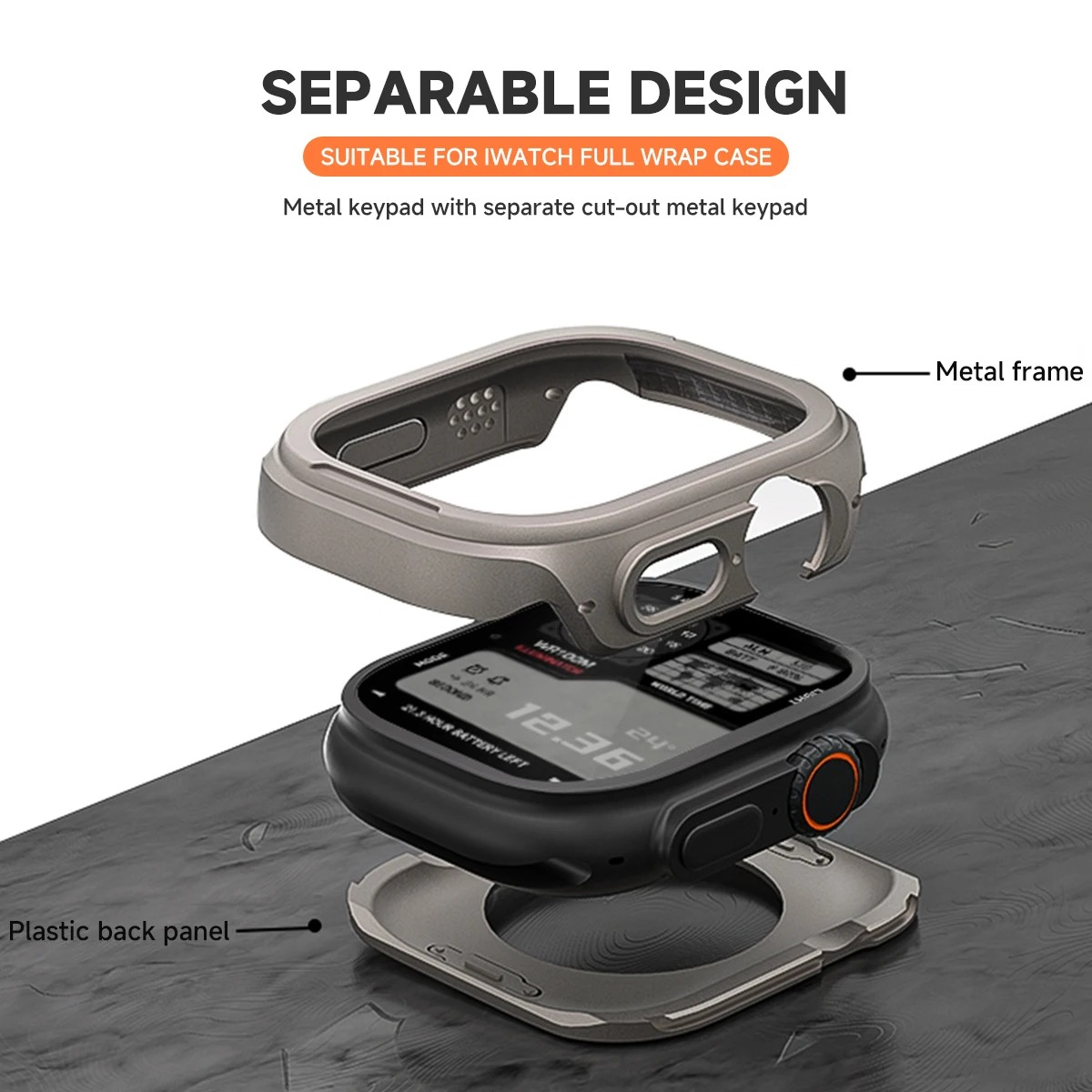 Metal Case for Apple Watch 49m - Metal Bumper Aluminum Frame Case 评论和价格
