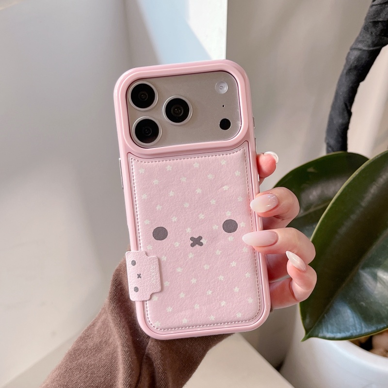 Kawaii Cute Cartoon Pink Miffy - Cute Cartoon Wrist Strap Silicone Case 评论和价格