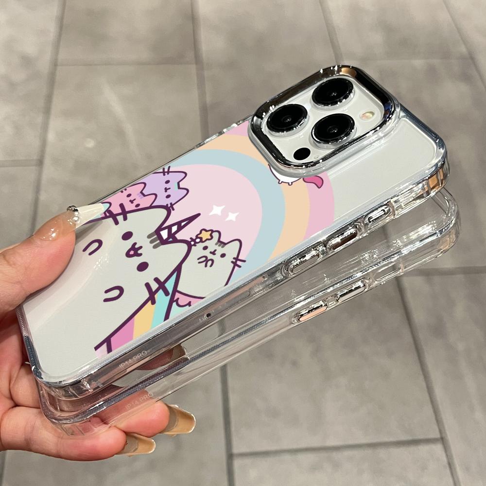 Cartoon Pusheen Cat Matte Tran - Clear Shockproof Bumper Case 评论和价格