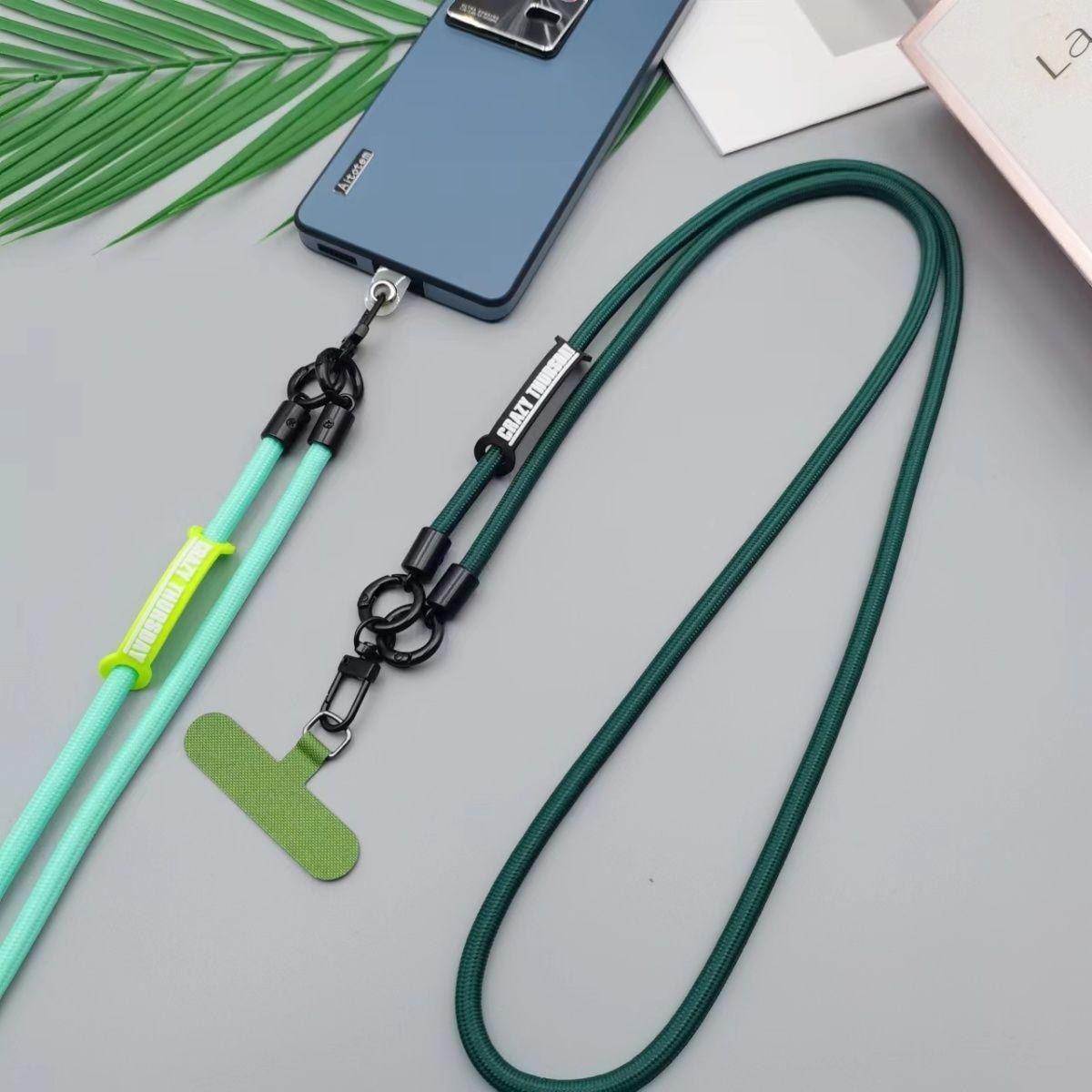Long Solid Color Cross Body Ph - Crossbody Lanyard Neck Strap Case 评论和价格