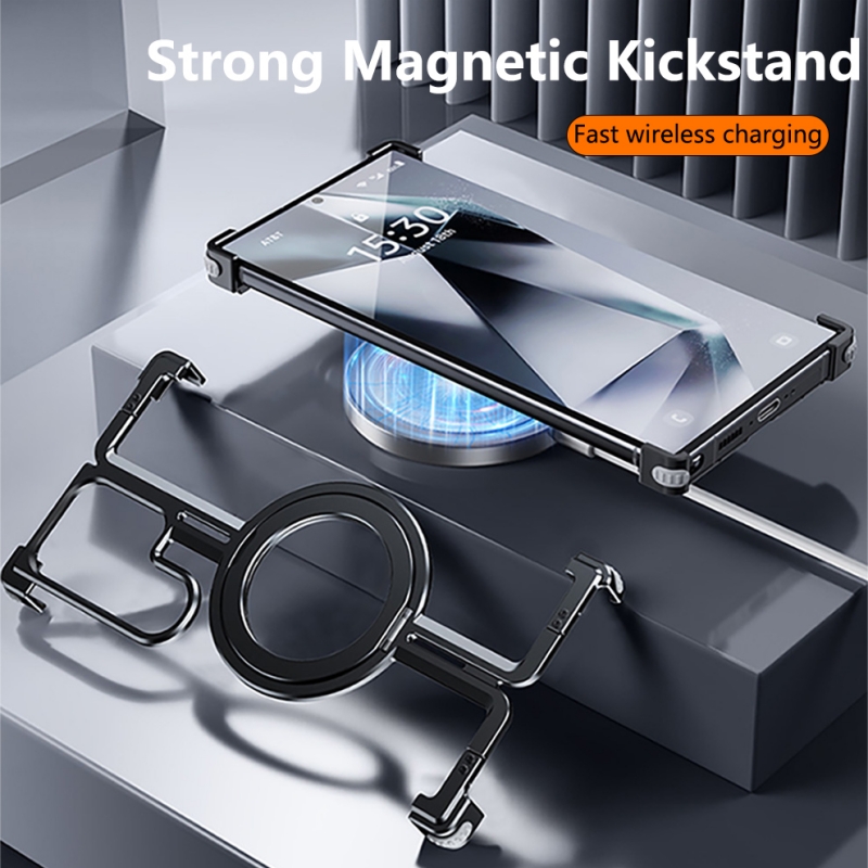 Metal Frameless Magnetic Holde - Metal Bumper Aluminum Frame Case 评论和价格