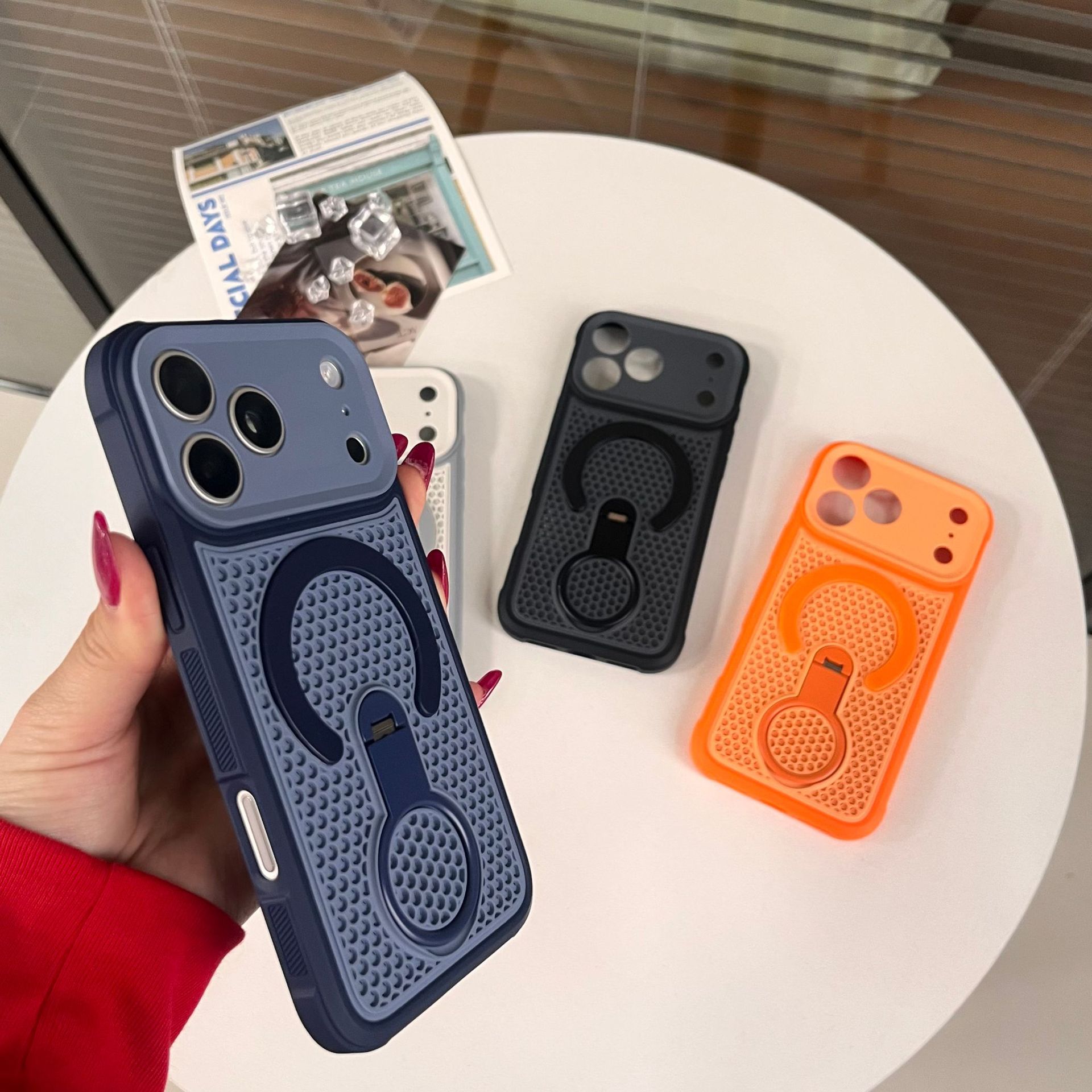 360 ° magnetic bracket breatha - Heat Dissipation Mesh Breathable Case 评论和价格